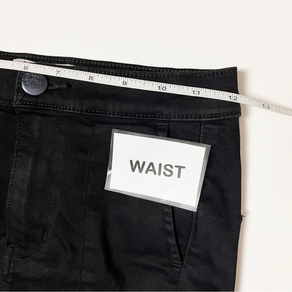 Free People We the Free Split Flare Jeans 24 00 black high rise front slit - Picture 9 of 12